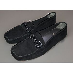 Stuart Weitzman Murphy Moc Embellished Suede‎ Moccasins Loafers  Flats 6.5